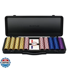 SLOWPLAY Nash 14g Clay Poker Chip Set Black Gold Edition– 500PCS 