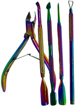 Nail Nipper,Cuticle Pusher Double Ended Nail Cuticle Remover Manicure Pedicure