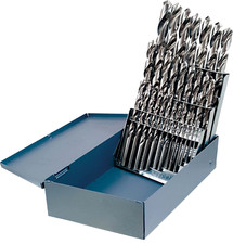 25pc Metric Drill Set, HSS, Jobber Length, 118° Point, USA Made