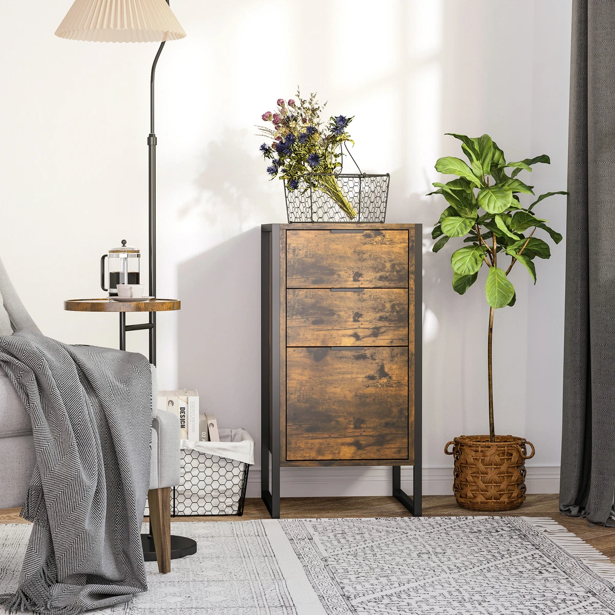 Vasagle narrow 2024 chest of drawers