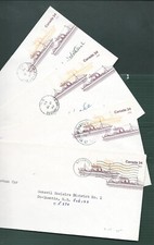 Canada - Postal Stationery - 4 x # U117 (Ocean Liners) used