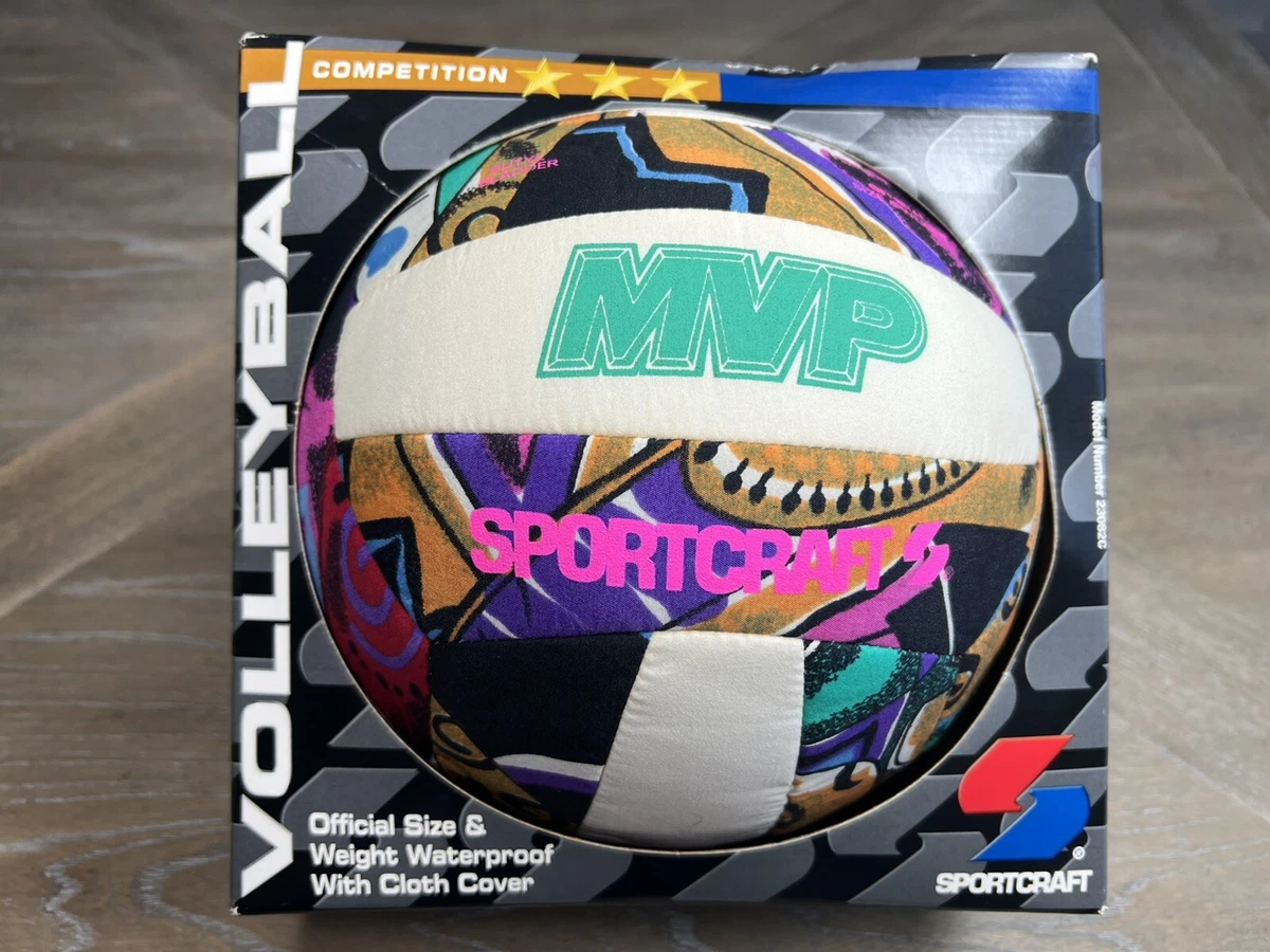 Vintage MVP Sportcraft Multi Color Volleyball Butyl Bladder Official