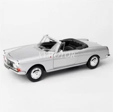 NOREV 1:18 Peugeot 404 Cabriolet 1967 Diecast Model Car Silver Gifts Collection