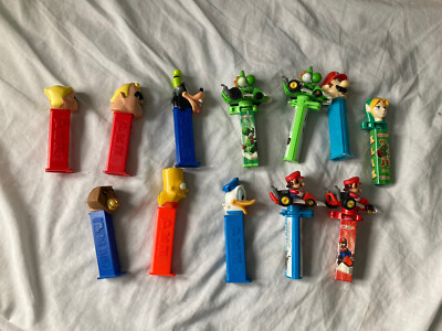 Pez/Silkspender Sammlung (Mario, Yoshi, Link, Bart, Disney, Madagaskar)