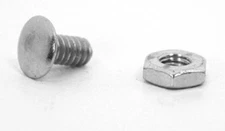 Locker Slotless Bolts With Hex Nuts, 50 Count Bag, #10/24 x 3/8" New