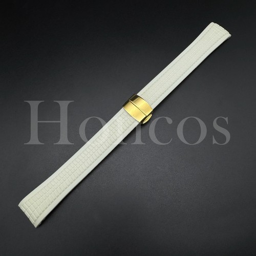 White Rubber Watch Band Replacement Strap Fits For Patek Philippe Aquanaut 5167A - Picture 14 of 16