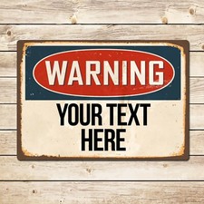 Personalised Warning Door Sign, Bedroom Workshop Man Cave Christmas Gift Dad Son