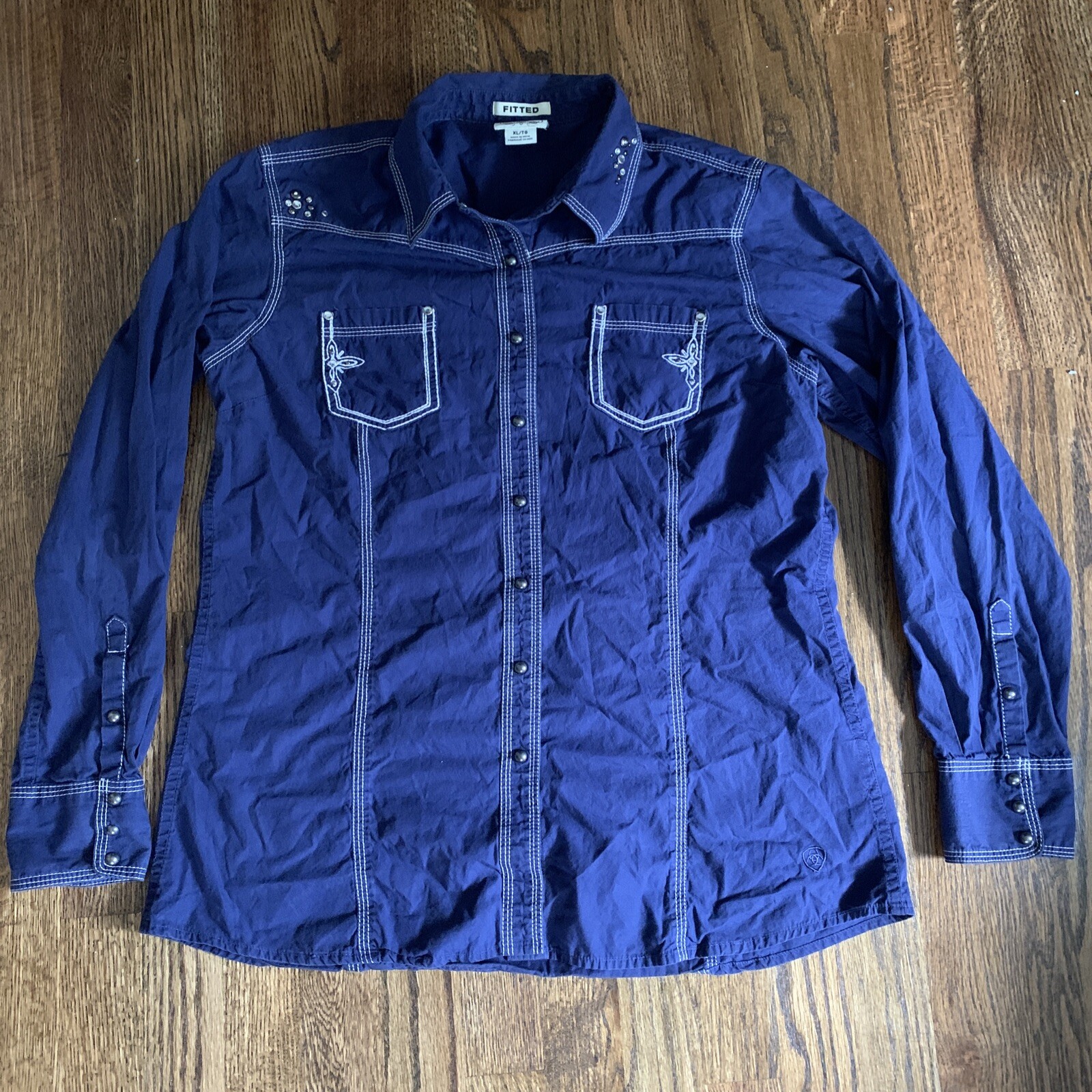 Mens Western Style Denim Shirt Mens Western Style Denim Shirt