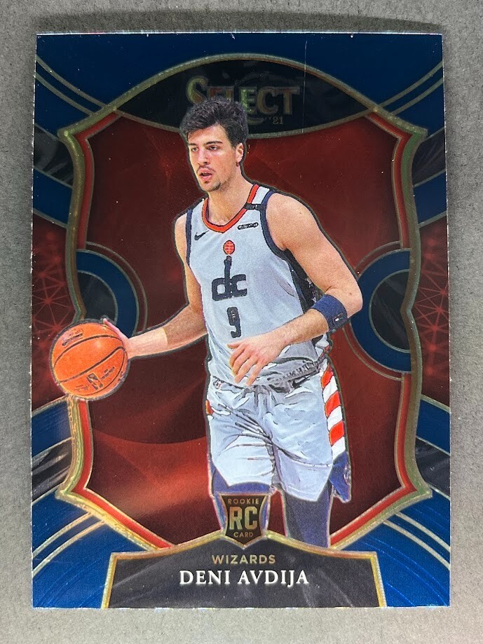 Deni Avdija 2020-21 Panini Select Blue Prizm #69 RC Washington Wizards Rookie