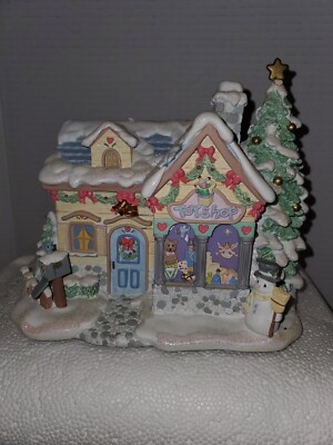 Tiny Treasures Toy Shop Precious Moments Christmas Village w/COA Follow the Star