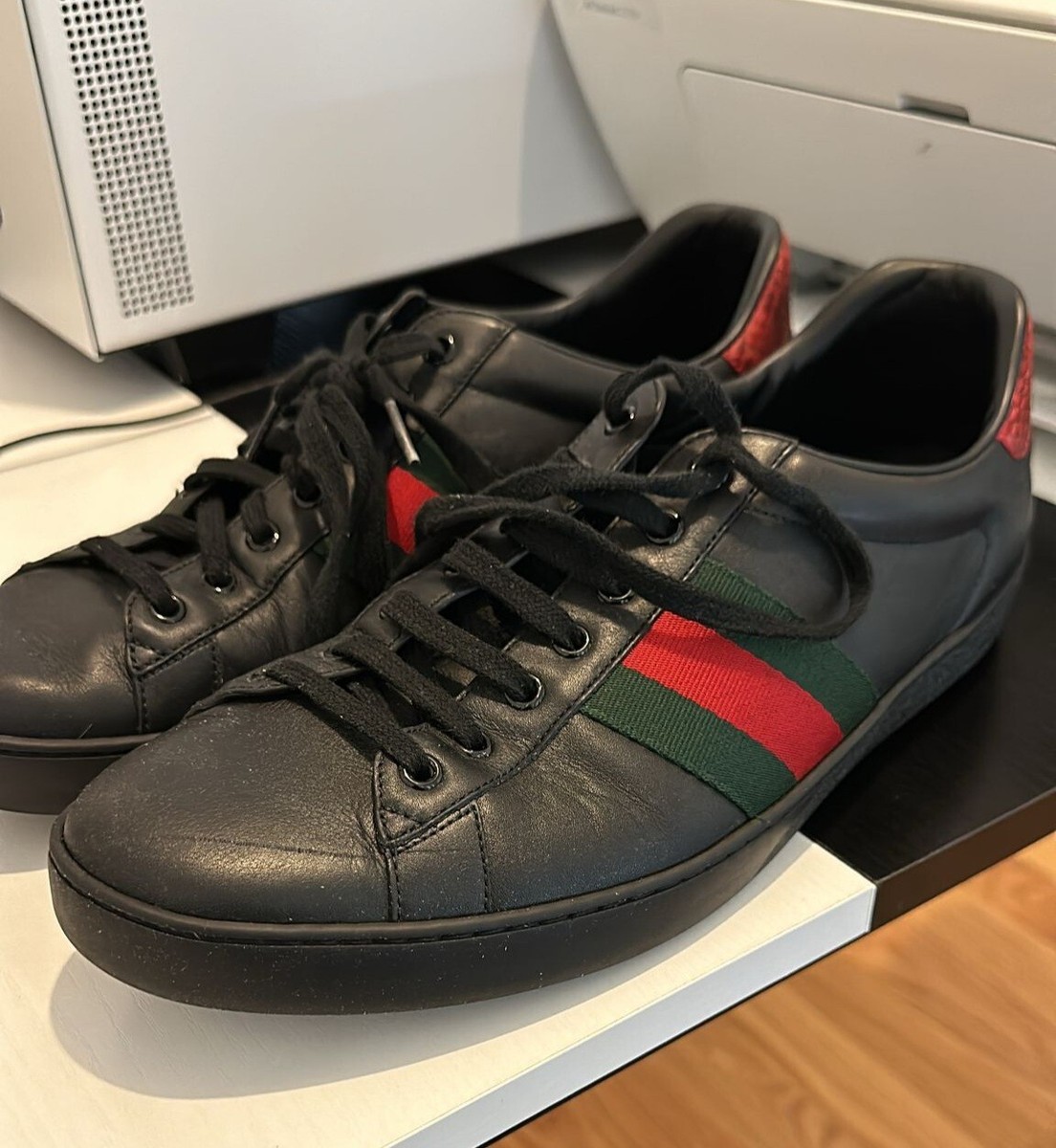 gucci ace snake black
