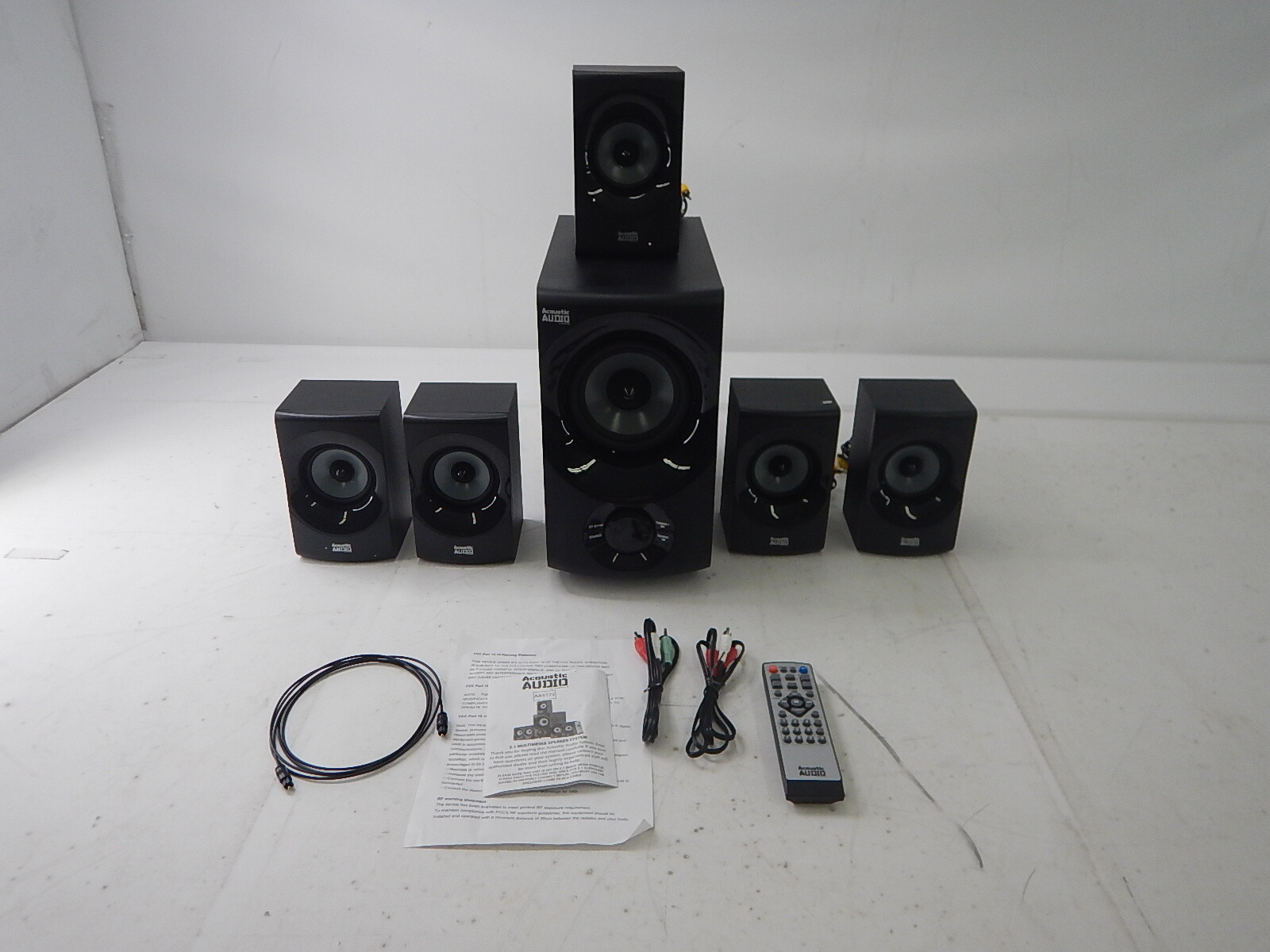 Acoustic Audio 700W Bluetooth Home Theater 5.1 Speaker System w/ 6 Speakers