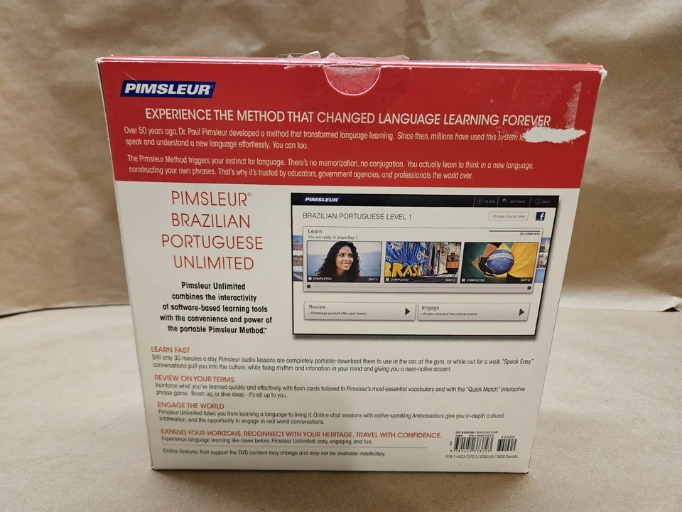 Pimsleur Brazilian Portuguese Unlimited Levels 1-3 PC Used - Image 2 of 4