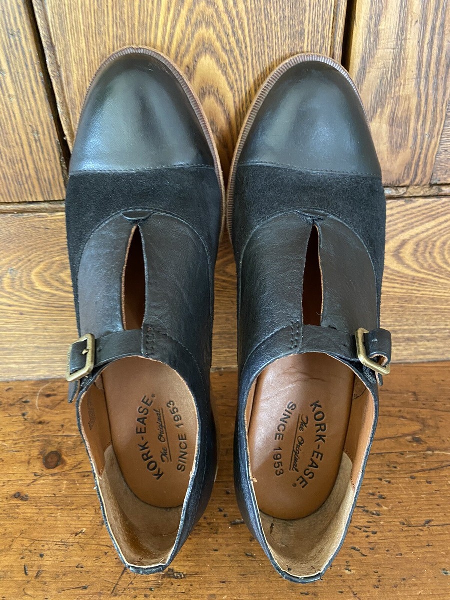 Monk Strap Kork Ease Niseda Oxford Kork Ease Niseda Black Leather