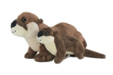 River Otter with Baby Plush Animal, Soft Stuffed Toy, Soft, Gift, 11" RI66 B661