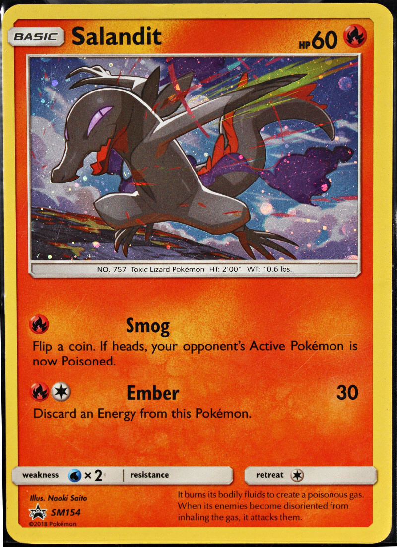Pokemon TCG - SM Promos - Salandit - SM154 - Rare - Holofoil LP