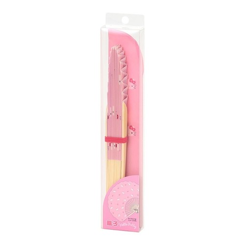 Hello Kitty Folding fan Sensu Pink Sanrio Original 2025 NEW CH - Picture 4 of 8