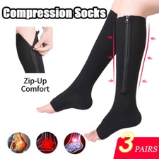 Calf Compression Sleeve Socks 20-30 mmHg Support Varicose Veins Sports Running