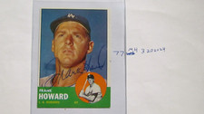 1963 Topps Frank Howard signed card