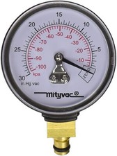 Mityvac Mva6178 2 In. Vacuum Gauge With 0 To 30 Inches Hg Scale