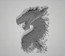 3d Model Stl File for CNC Router Laser Dragon 2 3D Model