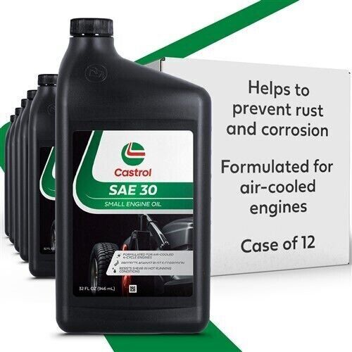 Castrol 215306 SAE 30 Small Engine Synthetic Oil - 4-Cycle Gas Eng - Case of 12 - Picture 1 of 5