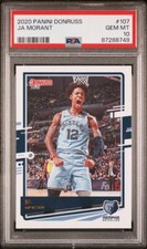 2020-21 Panini Donruss #107 Ja Morant Grizzlies graded PSA 10 Gem Mint