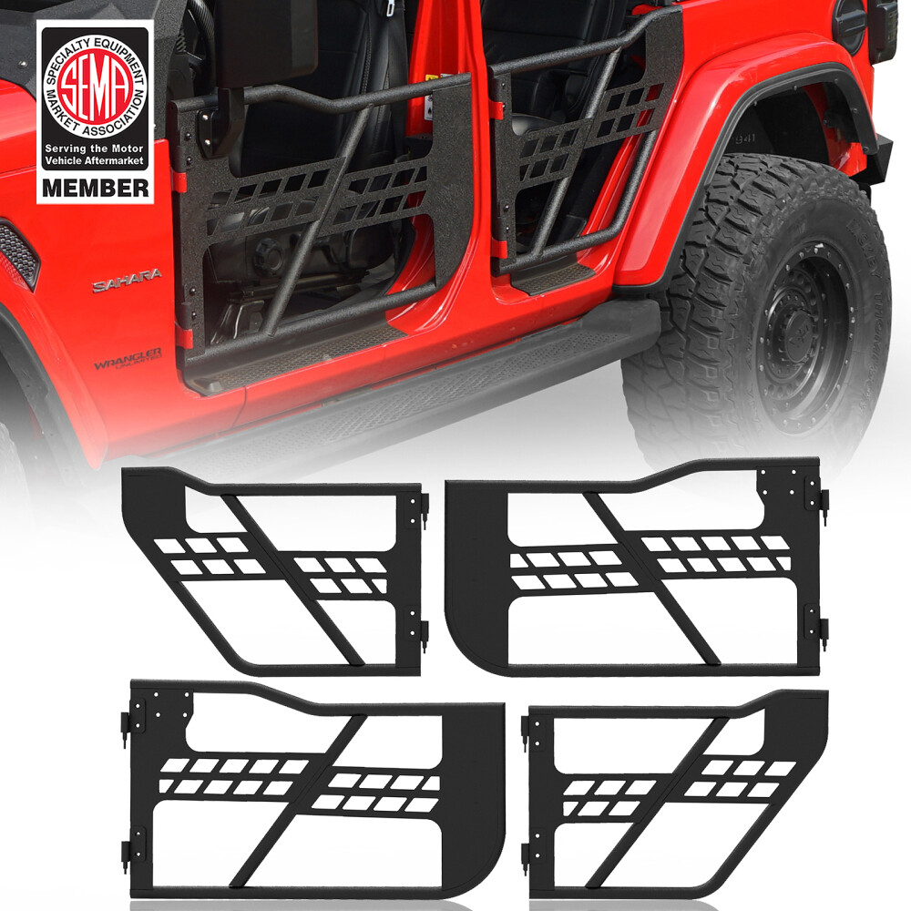 Fit Jeep Wrangler TJ JK JL JT 1997-2024 Tube Steel Half Doors or