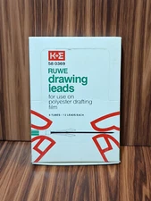 K+E 58 0369 RUWE Drawing Leads for Polyester Drafting Film 6 Tubes 5S Blue