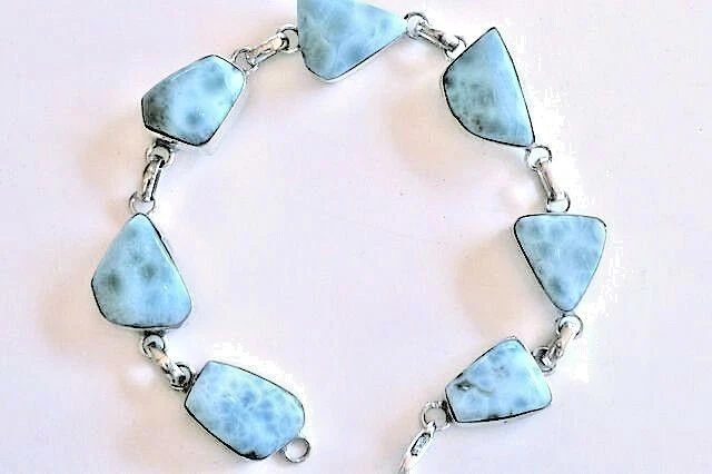 7-stone link bracelet
