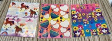 Vintage Lisa Frank Lot Of 3 Imperfect InComplete Sticker Sheets