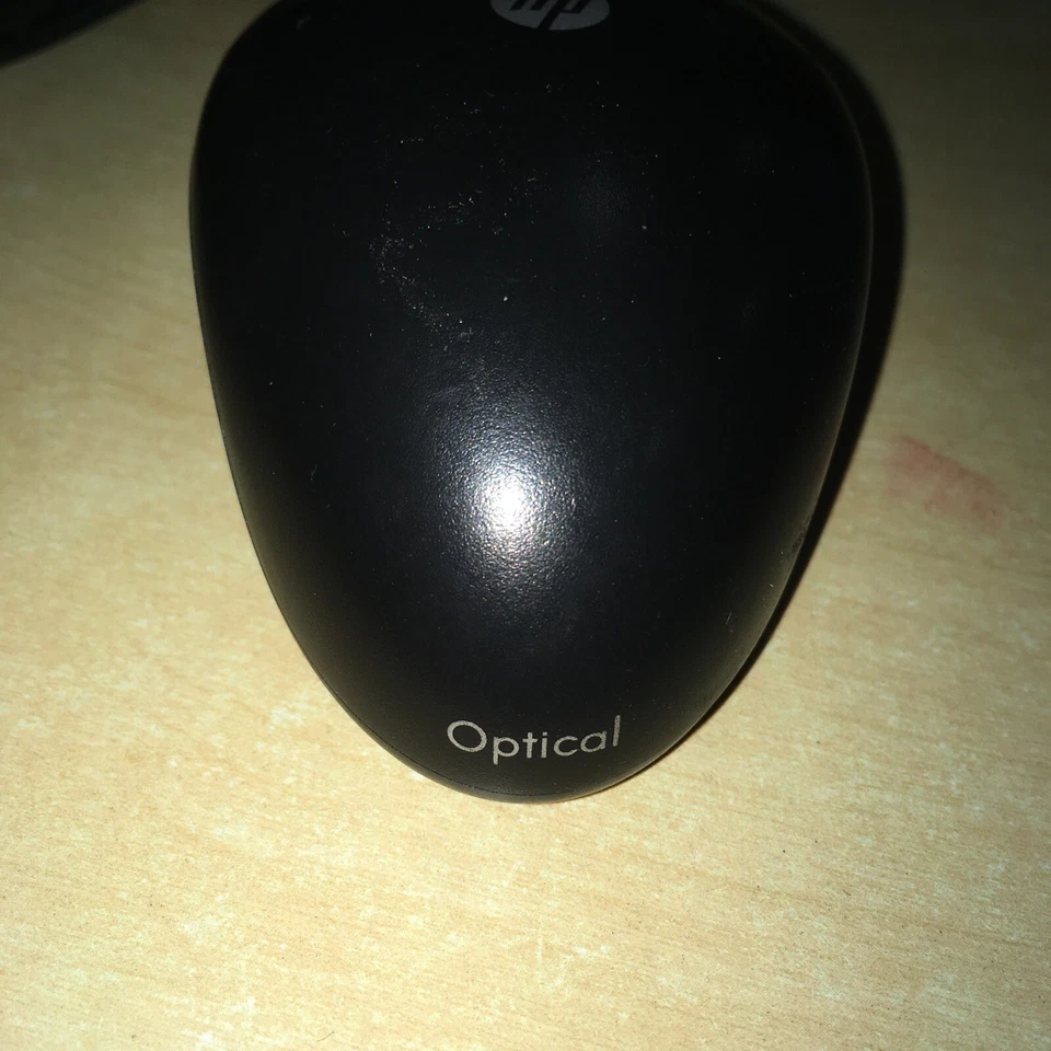 HP Optical Wired PS/2 Mouse  - Black - used - Image 2 of 4