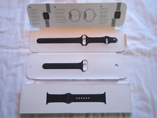 Genuine Apple Watch Sport Band - Midnight Black - 45mm - S/M/L - New in Box