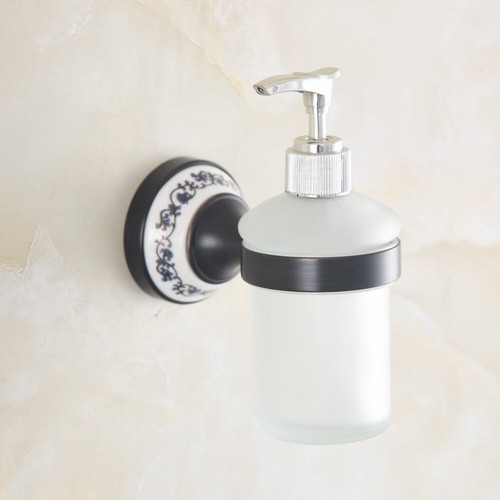 Oil Rubbed Bronze Wall Mount Kitchen&Bathroom Sink Liquid Soap Dispenser Zba957 - Picture 3 of 7