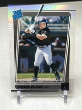 2021 Chronicles Clearly Donruss Rated Rookie ANDREW VAUGHN Purple /25 RC