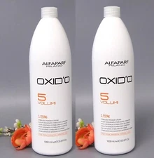 2 PACK Alfaparf Oxid'o 5 Volume 15% Cream Developer 1L / 33.8oz