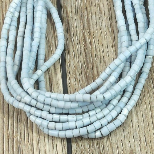 Blue Red Necklace Bohemian Beads Jewelry Boho Pendant Chain Trinket Gift for Her - Picture 9 of 11