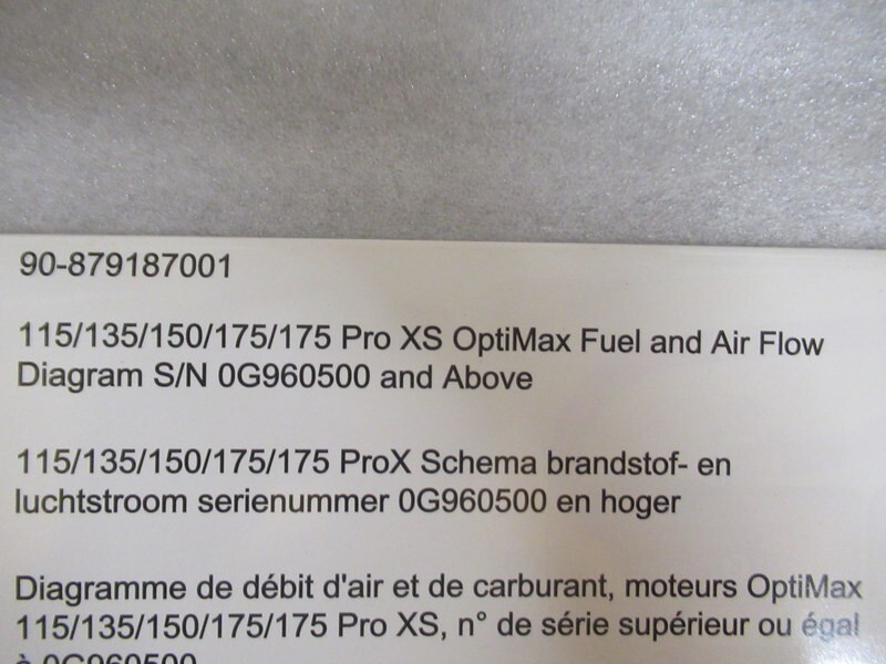 メル88687購入ページ PM227 Mercury 115 thru 175 Pro XS Optimax Fuel & Air Flow