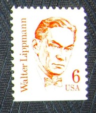 US 6¢ Stamp SC #1849, WALTER LIPPMANN MNH 1985