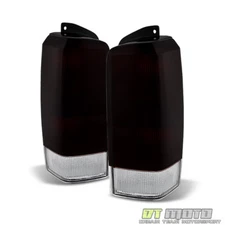 1997-2001 Jeep Cherokee [OE Style] Red Smoked Tail Lights Brake Lamps Left+Right
