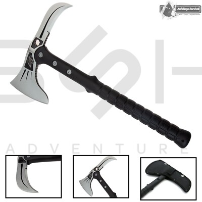Tomahawk Axt Beil BSH Eagle Beak mit Reißhaken & KOPFTASCHE Rettungsaxt Camp