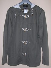 BNWT Ladies H&M Hooded Coat - Khaki Green - Size UK 40R (12) - 100% cotton