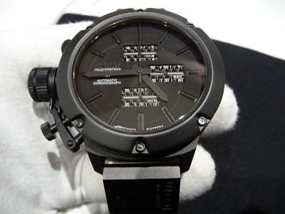 UBoat Carbon Fiber Ceramic Titanium  DLC 53mm Auto Rubber Strap