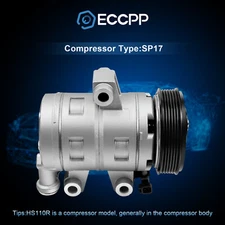 A/C AC Compressor with Clutch For 06-09 Chevrolet Equinox Pontiac Torrent 3.4L