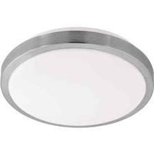Image of Modern LED Ceiling Light 22W White and Nickel D.32.5 GL0953