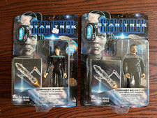 Star Trek First Contact MOC Action Figure Riker and Deanna Troi Playmates 1996