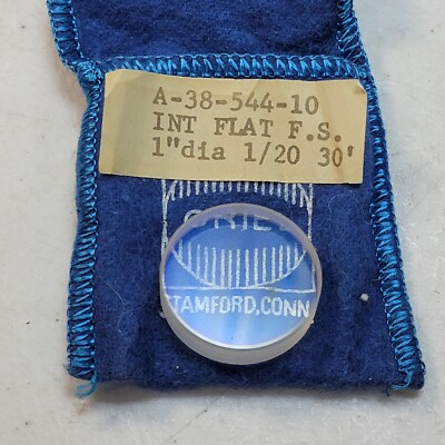 Oriel Newport A-38-544-10 Int Flat F.S. 1'' OD 1/20 Lambda Wavelength 30' Plate