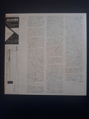 Bruce Springsteen Nebraska 1982 Japan erste Ausgabe mit OBI, Einsatz, Innenhülle - Bild 6 von 8