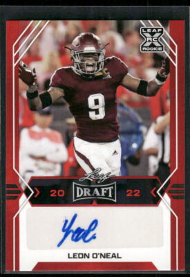 #BA-LO1 Leon O'Neal 2022 Leaf Draft Autographs Red