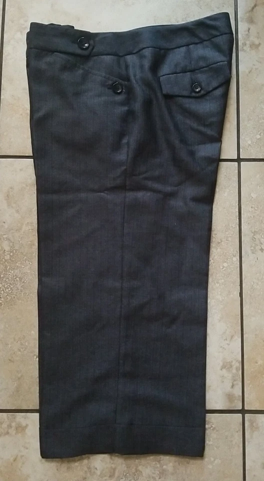 The Limited Pants Women's Cassidy Fit Straight Leg Dress Blue Crop Size 8 - Image 3 of 4